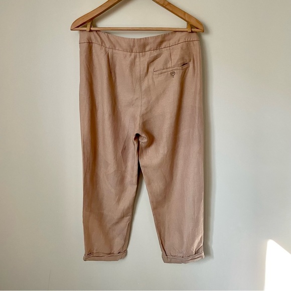 Aritzia  Wilfred Linen Allant Pant Taupe - Picture 4 of 12
